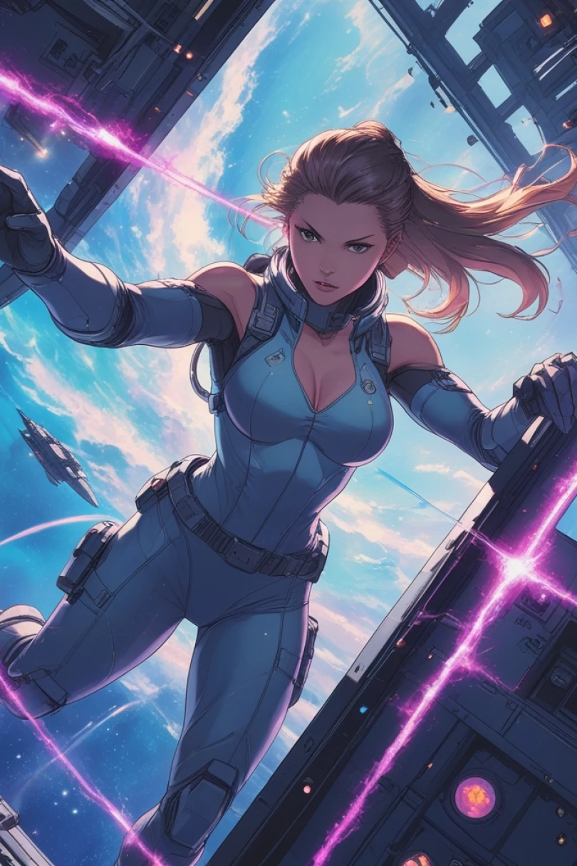 Tuning the Void - Space Opera story cover by Elena Marquet Cover for story: Tuning the Void