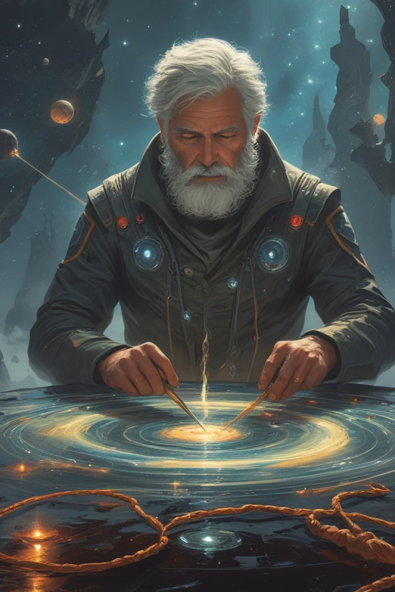 The Starwright's Knot - Space Opera story cover by Damien Fross Cover for story: The Starwright's Knot