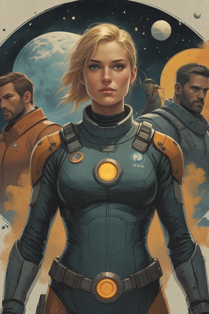 Starloom Reckoning - Space Opera story cover by Stefan Vellor Cover for story: Starloom Reckoning