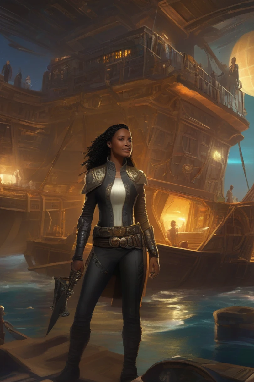 Lumen Compass: Threads of the Ember Loop - Space Opera story cover by Marcus Ellert Cover for story: Lumen Compass: Threads of the Ember Loop