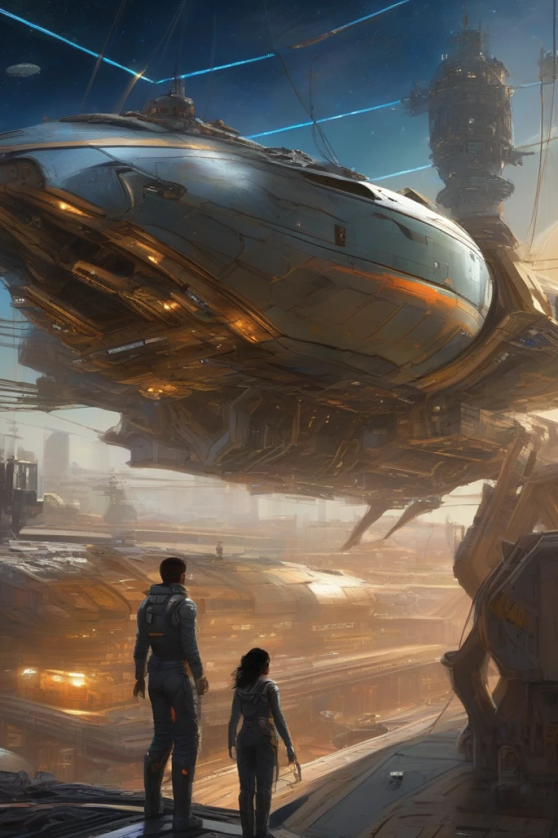 The Gatekeeper's Arc - Space Opera story cover by Jon Verdin Cover for story: The Gatekeeper's Arc