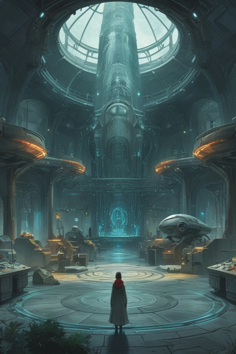 The Echo Loom - Sci-fi story cover by Sabrina Mollier Cover for story: The Echo Loom