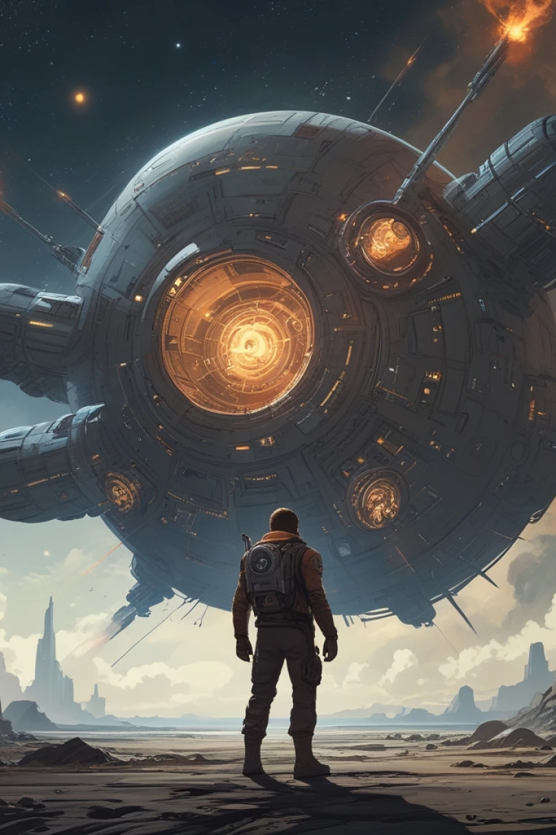 The Mycelial Key - Sci-fi story cover by Victor Ramon Cover for story: The Mycelial Key