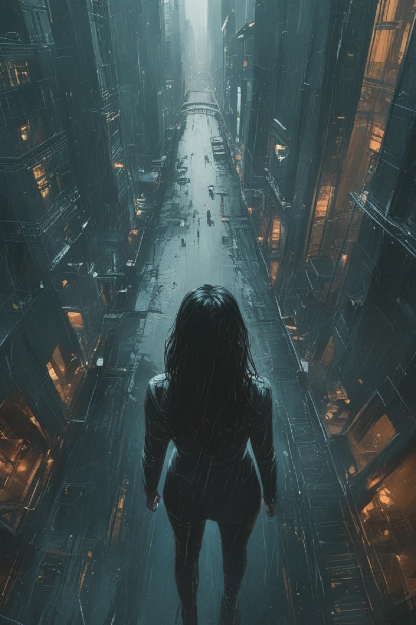 Afterimage Protocol - Sci-fi story cover by Tobias Harven Cover for story: Afterimage Protocol