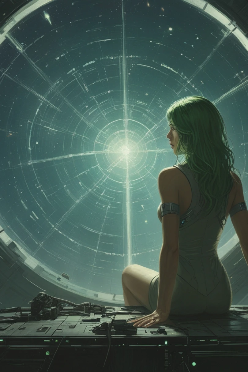 Mnemosyne Node - Space fiction story cover by Victor Larnen Cover for story: Mnemosyne Node