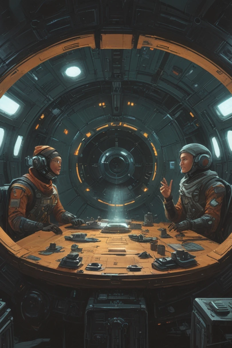 Spanner in the Stars - Space fiction story cover by Sofia Nellan Cover for story: Spanner in the Stars