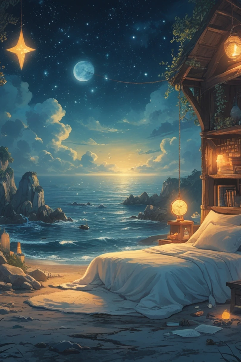 The Lantern of Quiet Stars - Bedtime story cover by Ophelia Varn Cover for story: The Lantern of Quiet Stars