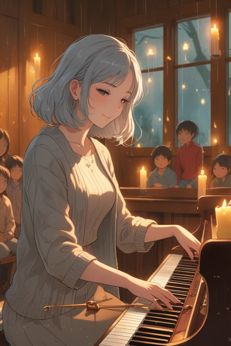 Ada and the Night Music of Willow Street - Bedtime story cover by Melanie Orwin Cover for story: Ada and the Night Music of Willow Street