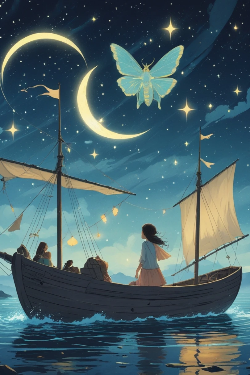 Iris and the Thread of Stars - Bedtime story cover by Victor Hanlen Cover for story: Iris and the Thread of Stars