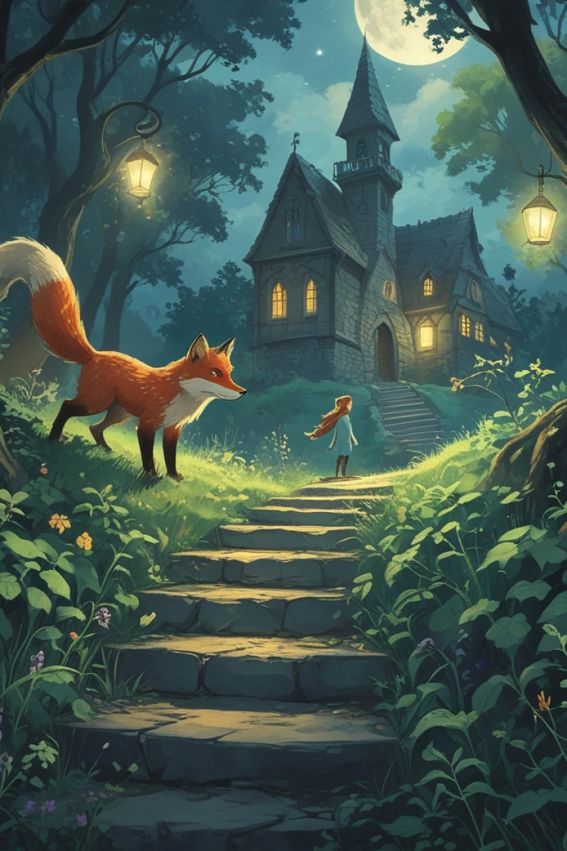 Ivy and the Moon's Missing Lullaby - Bedtime story cover by Corinne Valant Cover for story: Ivy and the Moon's Missing Lullaby