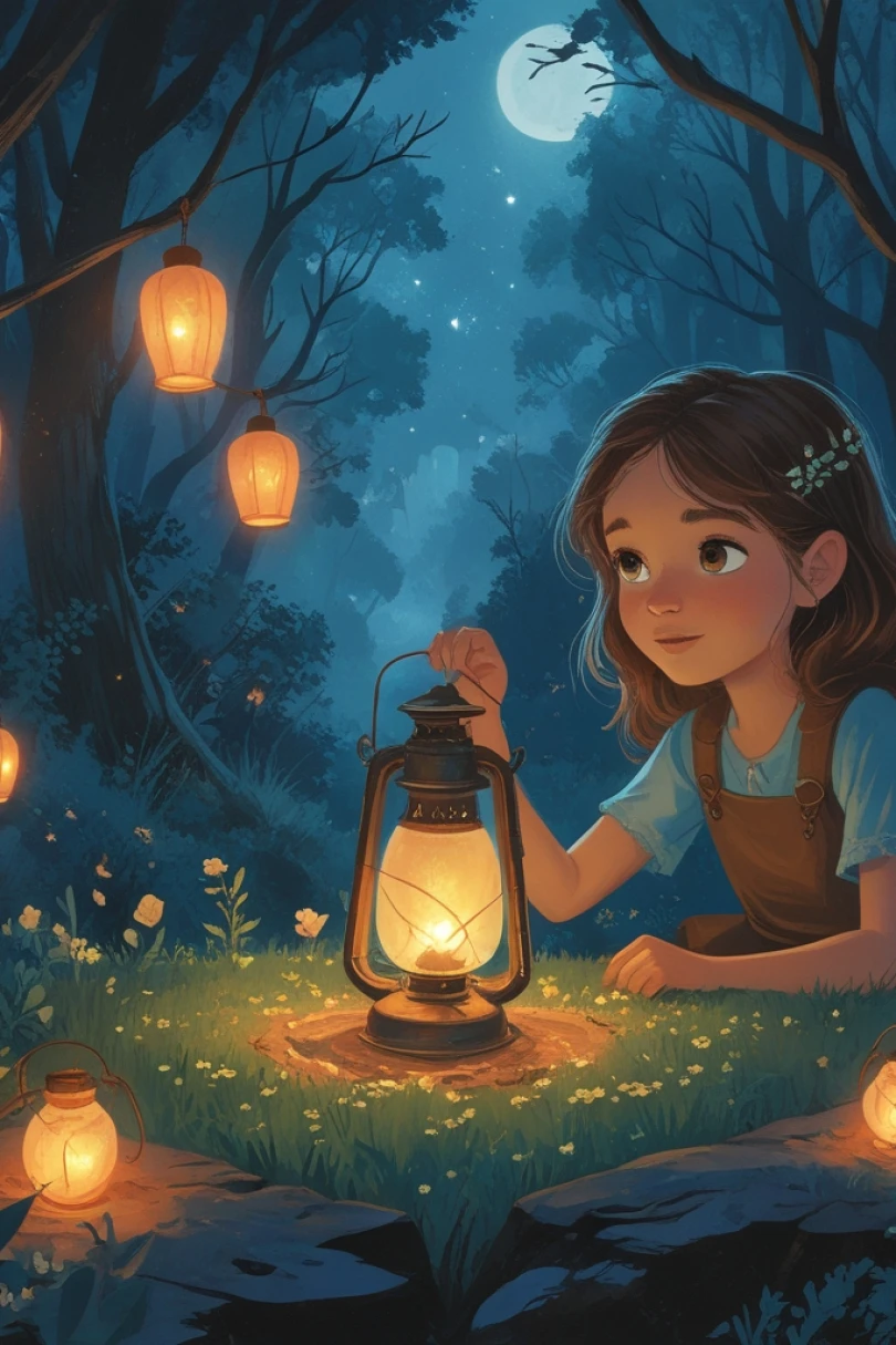 The Lantern on Willow Hill: A Bedtime Tale - Bedtime story cover by Leonard Sufran Cover for story: The Lantern on Willow Hill: A Bedtime Tale
