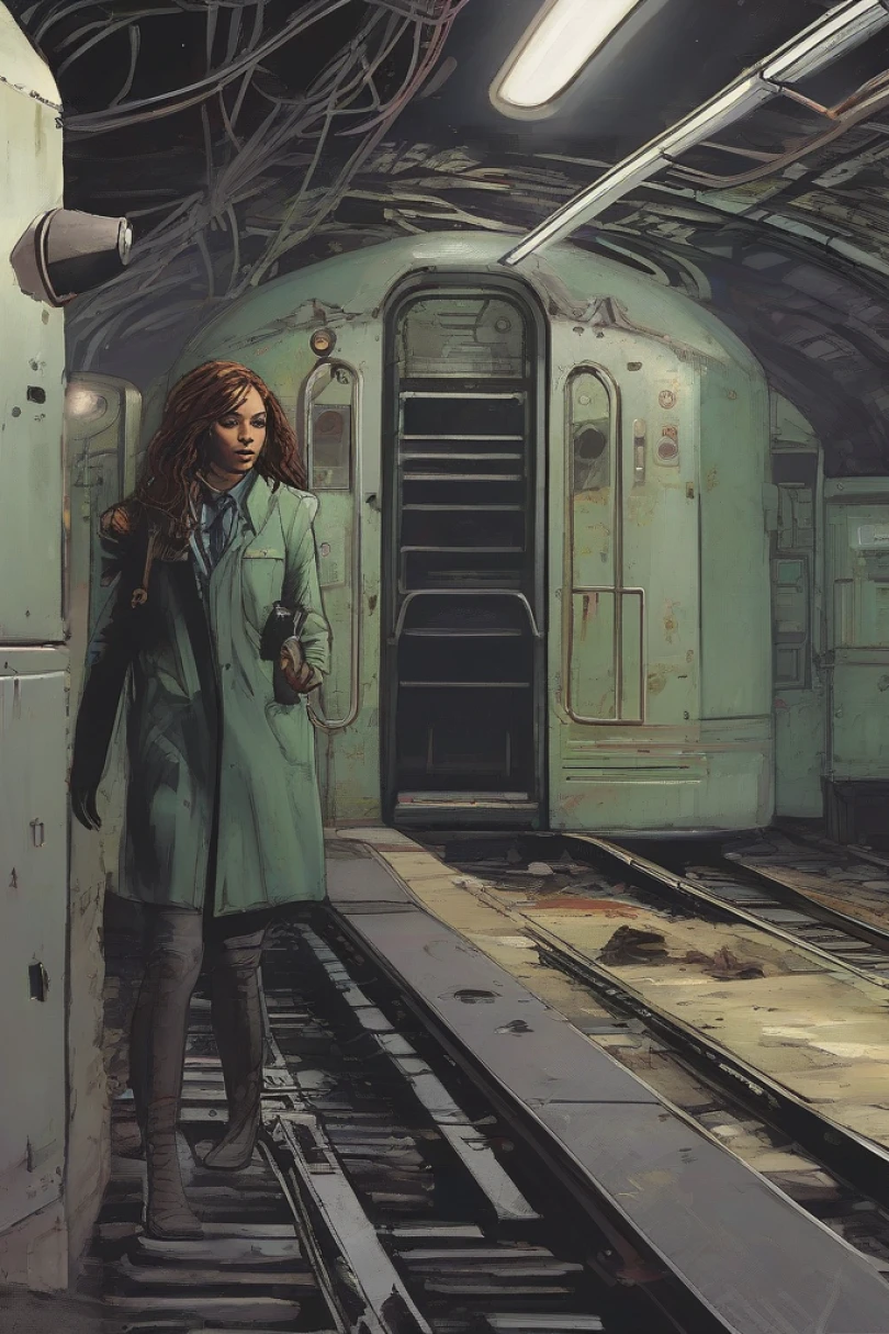 Echoes Under Goliath Station - Horror story cover by Gregor Hains Cover for story: Echoes Under Goliath Station