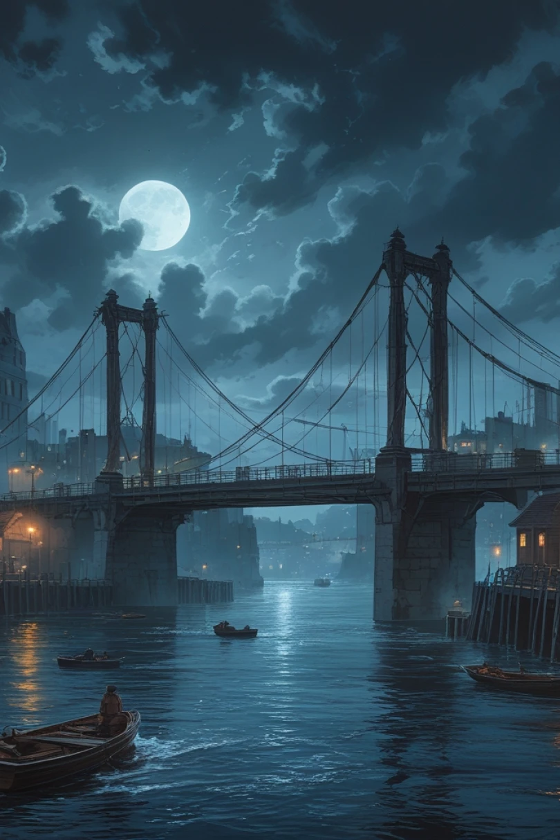 Bridges Between Us - Romantasy story cover by Stefan Vellor Cover for story: Bridges Between Us