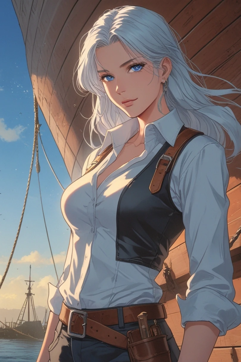 A Harbor Built for Two - Romantasy story cover by Selene Korval Cover for story: A Harbor Built for Two