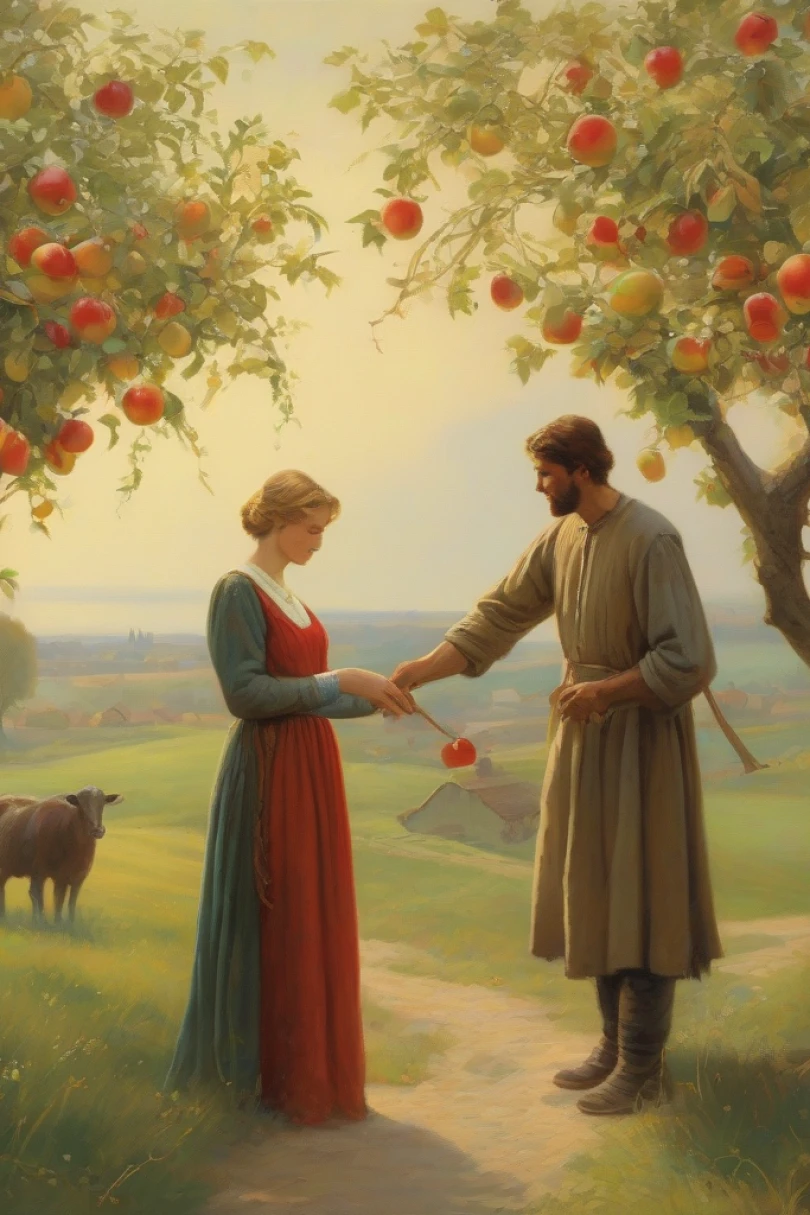 When Promises Bloom - Romantasy story cover by Tobias Harven Cover for story: When Promises Bloom