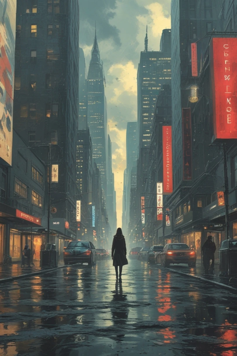 The Last Facade - Urban Fantasy story cover by Isolde Merrel Cover for story: The Last Facade