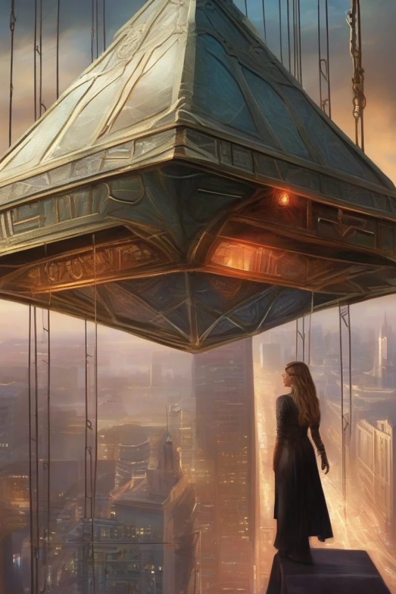 The Neon Covenant - Urban Fantasy story cover by Laurent Brecht Cover for story: The Neon Covenant