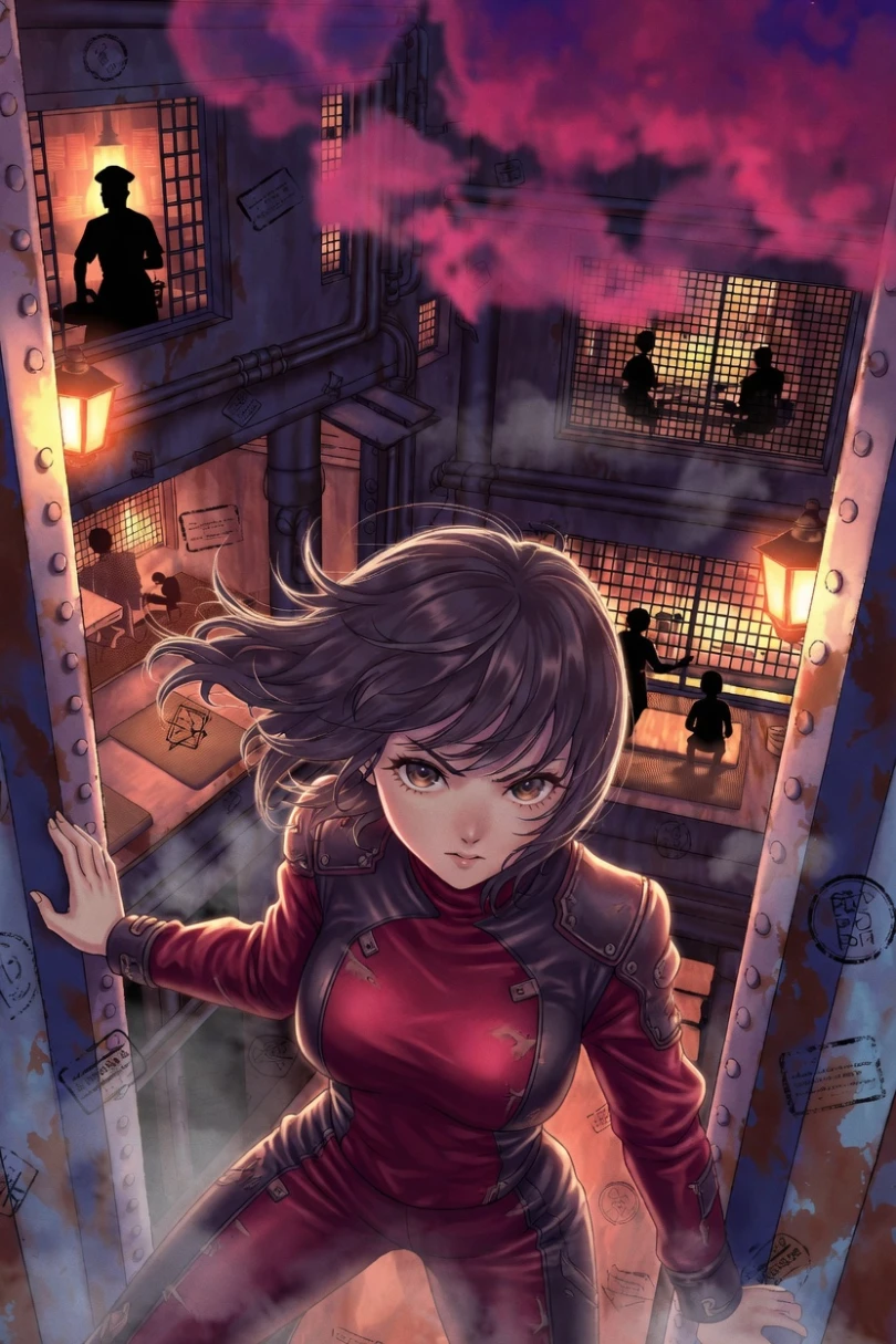 Tonight the Lower City Opens - Thriller story cover by Alessandra Bianchi Cover for story: Tonight the Lower City Opens