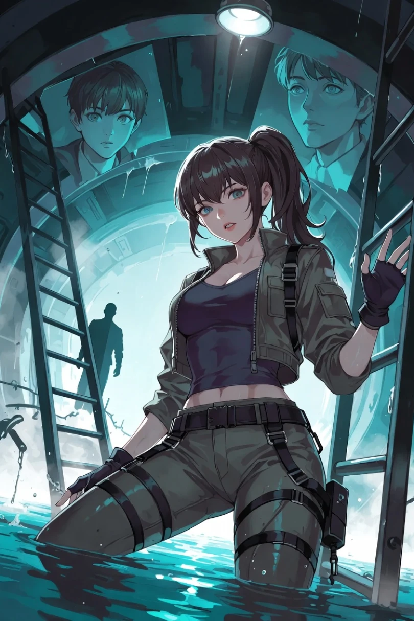 Beneath the Silted Floor - Thriller story cover by Alessandra Bianchi Cover for story: Beneath the Silted Floor
