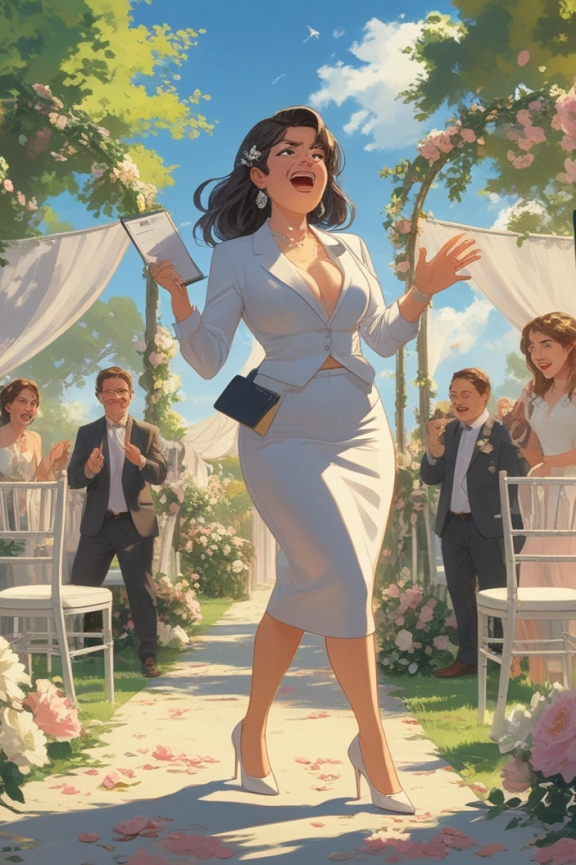 Confetti and Compromises - Comedy story cover by Daniel Korvek Cover for story: Confetti and Compromises