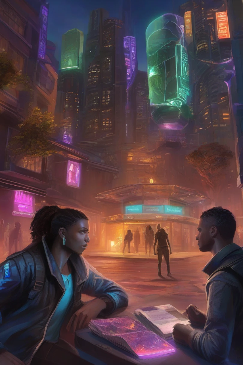 Echoes of the Atlas Veil - LitRPG story cover by Jon Verdin Cover for story: Echoes of the Atlas Veil