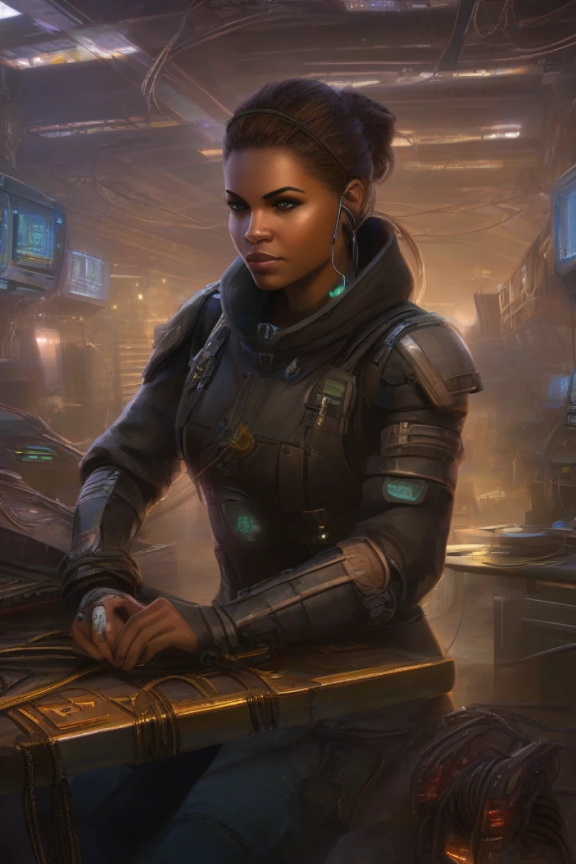 Threadbound: The Loom of Code - LitRPG story cover by Isabelle Faron Cover for story: Threadbound: The Loom of Code