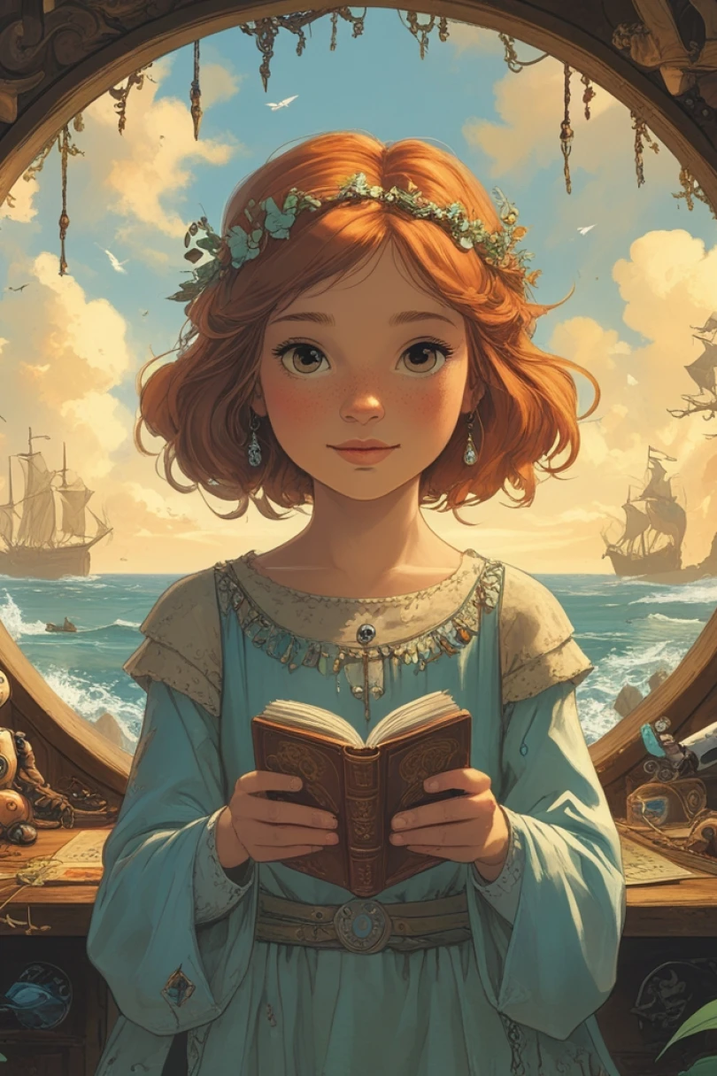The Tide-Spindle - Interactive Fiction story cover by Astrid Hallen Cover for story: The Tide-Spindle