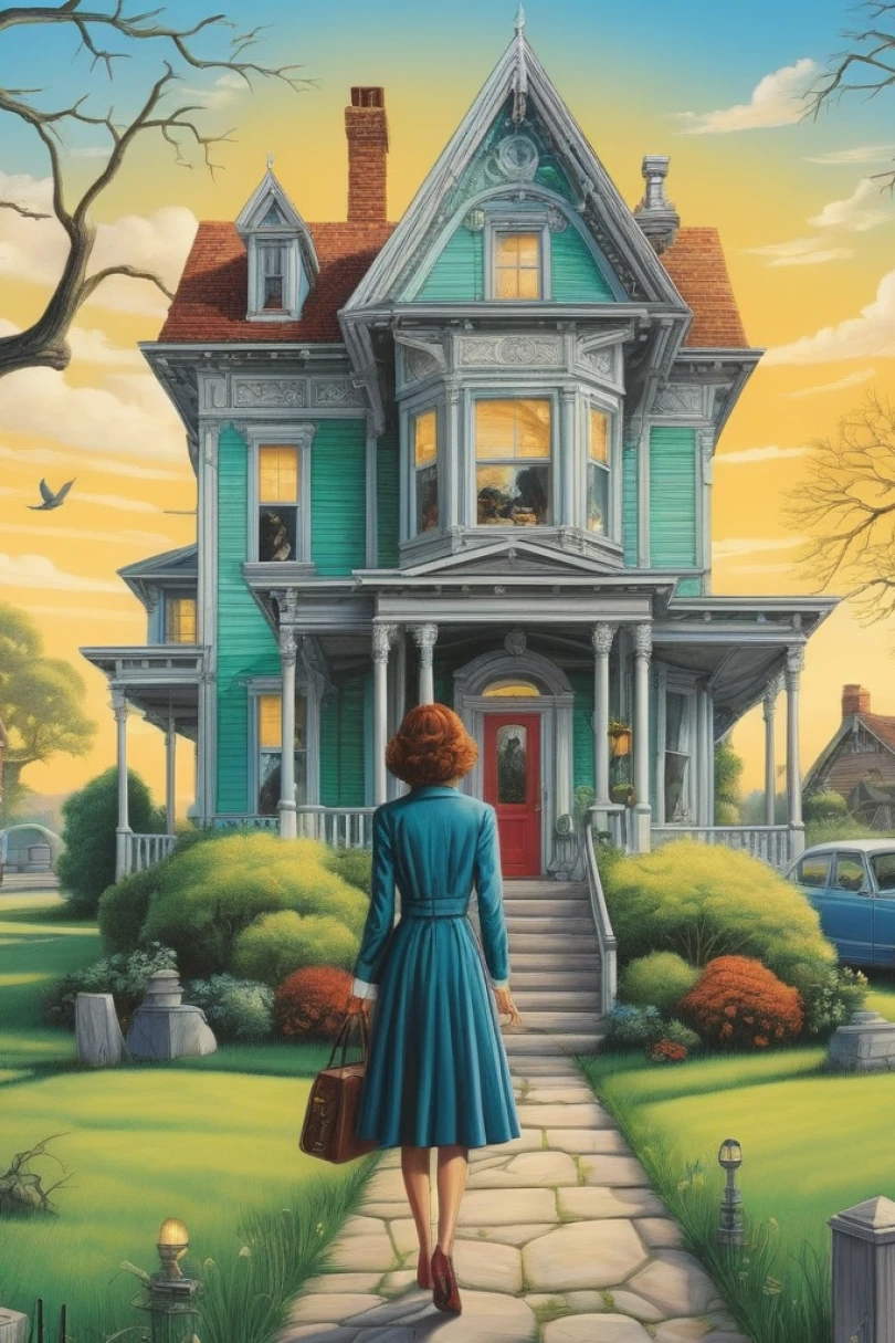 The House of Borrowed Days - Interactive Fiction story cover by Pascal Drovic Cover for story: The House of Borrowed Days