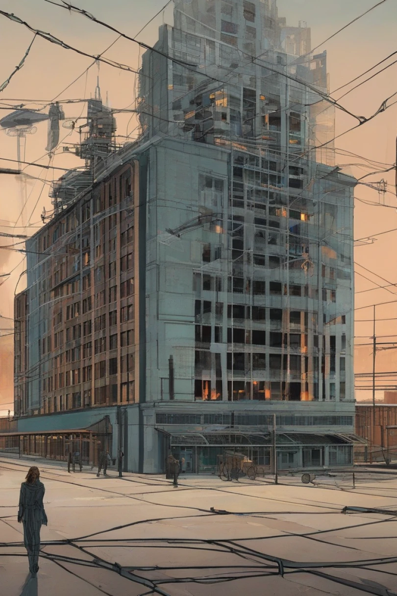 Attenuation - Dystopian story cover by Gregor Hains Cover for story: Attenuation