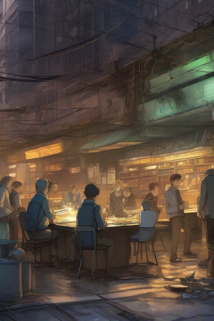 The Hours We Keep - Dystopian story cover by Nora Levant Cover for story: The Hours We Keep