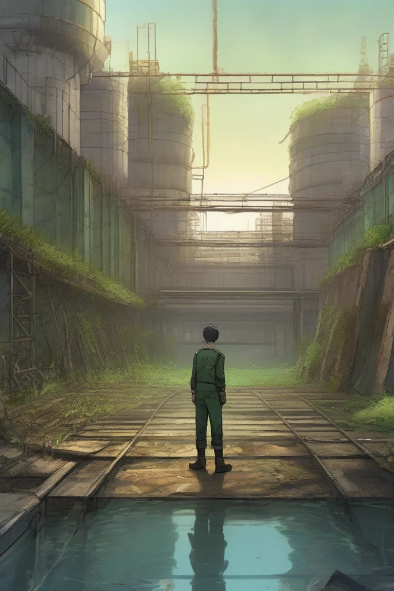 When the Clocks Forget - Dystopian story cover by Marcus Ellert Cover for story: When the Clocks Forget